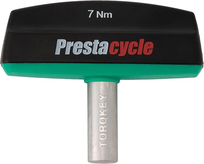 Prestacycle Pro TorqKeys 7Nm T-Handle Torque Limiting Tool – Torque Wrench Bit with Ergonomic Low-Profile Grip, Magnetic 1/4" Hex Bit Retention, Durable Zinc Shaft