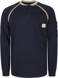 BOCOMAL FR Shirts 5.5oz Light Weight Henley and Short Sleeve Flame Resistant/Fire Retardant Clothing Shirt
