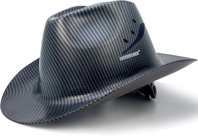 Cowboy Style Hard Hat Class C Safety Helmet Vented Full Brim Hard Hats Work Safety Helmet for Men and Women Outdoor,Industrial,Construction Head Protection- ANSI Approved