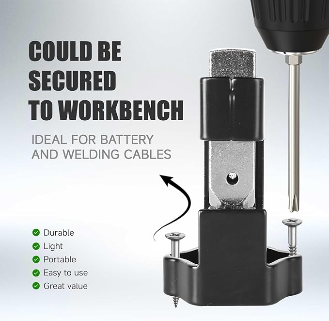 Hammer Lug Crimper Tool for 8 AWG to 4/0 AWG Battery and Welding Cables - Heavy Duty Crimping for Electrical and Automotive Applications
