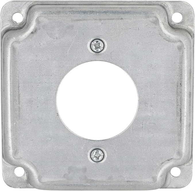 Hubbell-Raco 811C Cast Iron 4" Square Cover 30a Lock, 1.719" Diameter