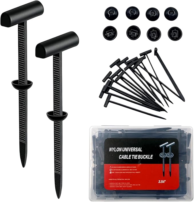 150Pcs Nylon Universal Cable Tie Buckle for Car, New Multifunctional Nylon Zip Ties,Heavy-Duty Self-Locking UV Resistant Cable Ties for Engine Bumper Retainer Fender Liner