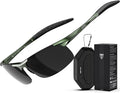 ATTCL Polarized Sunglasses Men Sports: UV Protection Anti Glare Wrap Around Lightweight Metal Driving Fishing Golf Running