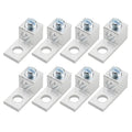 MEETOOT 8pcs Aluminum Alloy Mechanical Lugs 29x13x14mm Terminal Mechanical Lug 2AWG TA-2 1B2U