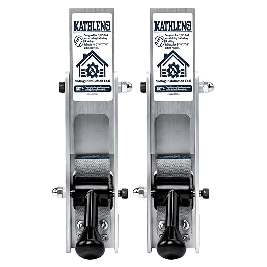 Siding Installation Tools, Siding Mounting Kit for Use with 3/8-Inch Wood/LP Sidings, Lap Sidings Gauge with Adjustable Reveals,Aluminum Body, 2 Packs