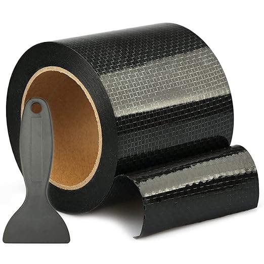 RV Underbelly Tape 4" x50', RV Underbelly Material, Waterproof Permanent Sealing Adhesive for RV, Camper Travel Trailer, Mobile Home, Tear Repair Patch