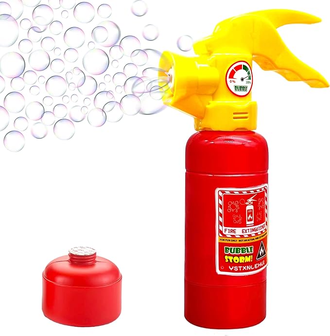 Automatic Bubble Maker fire Extinguisher,Bubble Blower Machine with Solution(220 ml) for Kids,Indoor and Outdoor Toys,Summer Backyard Toys for Baby Gift