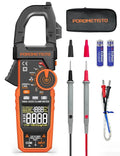 Inrush Clamp Meter With Flashlight,CM06Pro Clamp Multimeter,T-RMS 6000 Counts 1000A Amp Meter with VFD,LOZ,NCV,AC/DC Voltage Current,Continuity Capacitance Frequency Resistance Temperature