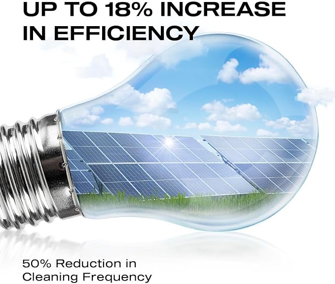 Nasiol SolarCoat FC Protective Nano Coating for All Glass Solar Panels, Increases Efficiency, Self Clean by Rain, Dirt Repellent PV Coating, Easy Apply and Durable - 5.07FlOz