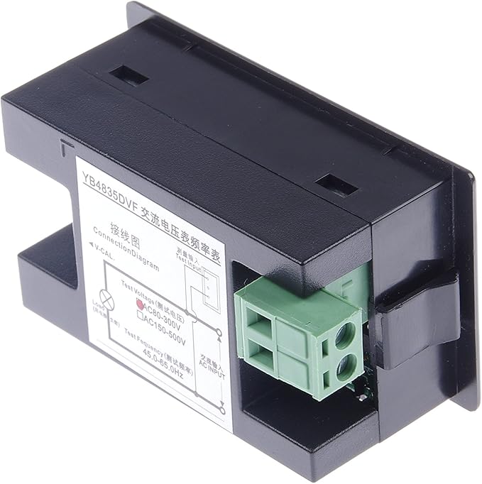 Digital AC Voltmeter AC 80-300V Frequency Counter 45.0-65.0Hz LCD Display Voltage Frequency 2 in 1 Meter Tester