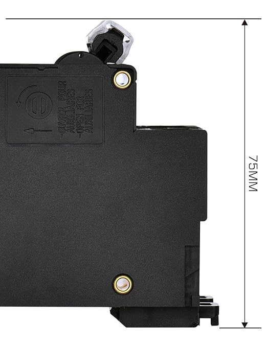 DIHOOL DC Circuit Breaker 120 Amp Solar Disconnect Switch 2P 1000V for PV, UPS, RV Battery,DIN Rail Mount