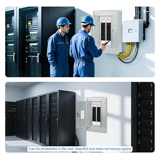 THQL Circuit Breaker Panels,16-Space, 125A Circuit Breaker Distribution Box, 120V/240V Circuit Breaker Electrical Enclosure,Indoor Main Lug Load Center