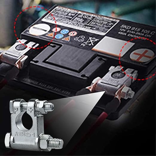 Battery Terminals,Anti-Corrosion Battery Terminal Connectors,Quick Release Military Battery Terminal,Heavy Duty Battery Terminal Set for Marine Car Boat RV and Vehicles (1 Pair)