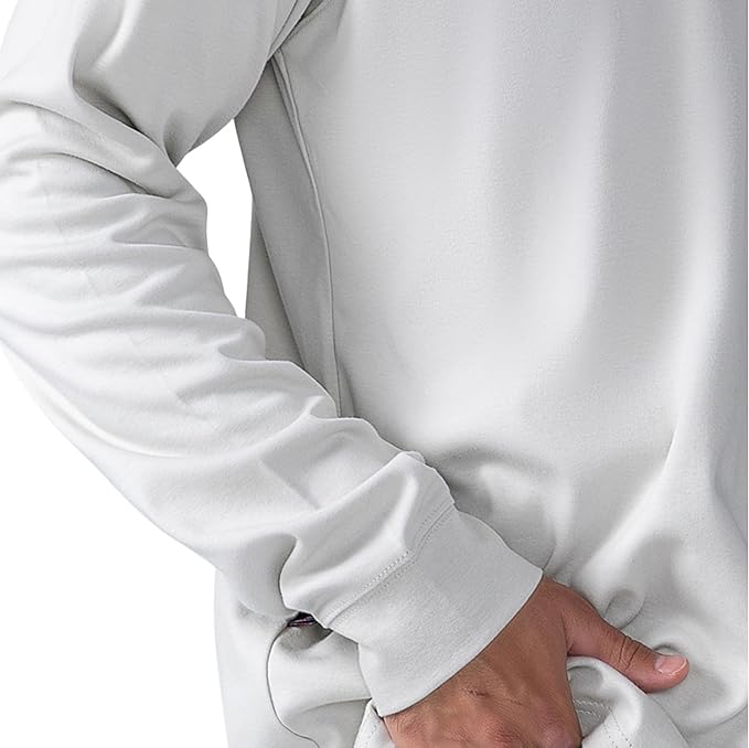 FR Henley Shirts for Men Flame Resistant Lightweight Welding 6.5oz 100% Cotton CAT2 Long Sleeve Fire Retardant FRC Clothing