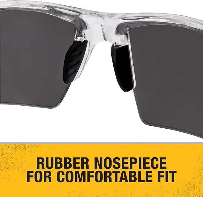 DEWALT DPG100T-2D Crosscut® Safety Glasses - Translucent Half Frame - Smoke Lens - ANSI Z87.1+ - 1 Pair