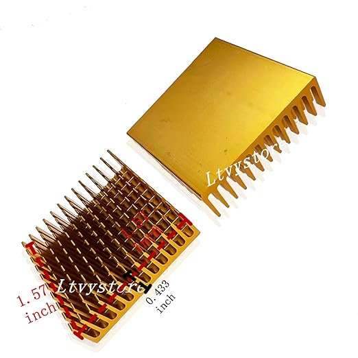 21PCS 40mm *40mm *11mm Heatsink Cooling Fin Radiator Cooler Heat Sink for Cooling TEC1-12706 Thermoelectric Peltier Cooler
