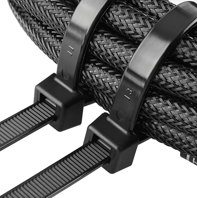 Extra long zip ties 26 inch black Large cable ties heavy duty outdoor use 160 lbs thick Nylon plastic Zipties 60pcs