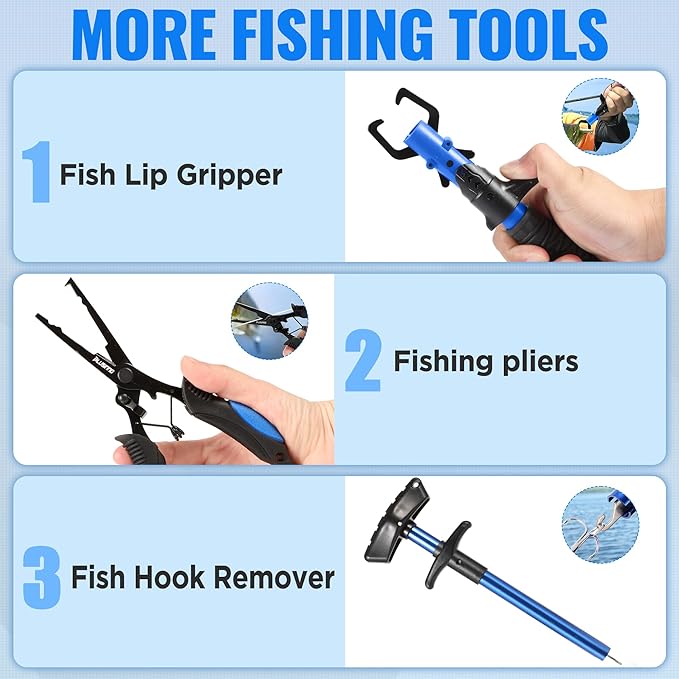 PLUSINNO Fishing Net Fish Floating Landing Net, Kayak Nets with Fixed Foldable Telescopic Pole Handle, Bass Trout Fishing Nets with Nylon Mesh for Pond Lake River, Fishing Gear Gifts for Men Anglers