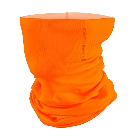 Carhartt Force UPF Lightweight Neck Gaiter, Brite Orange, One Size