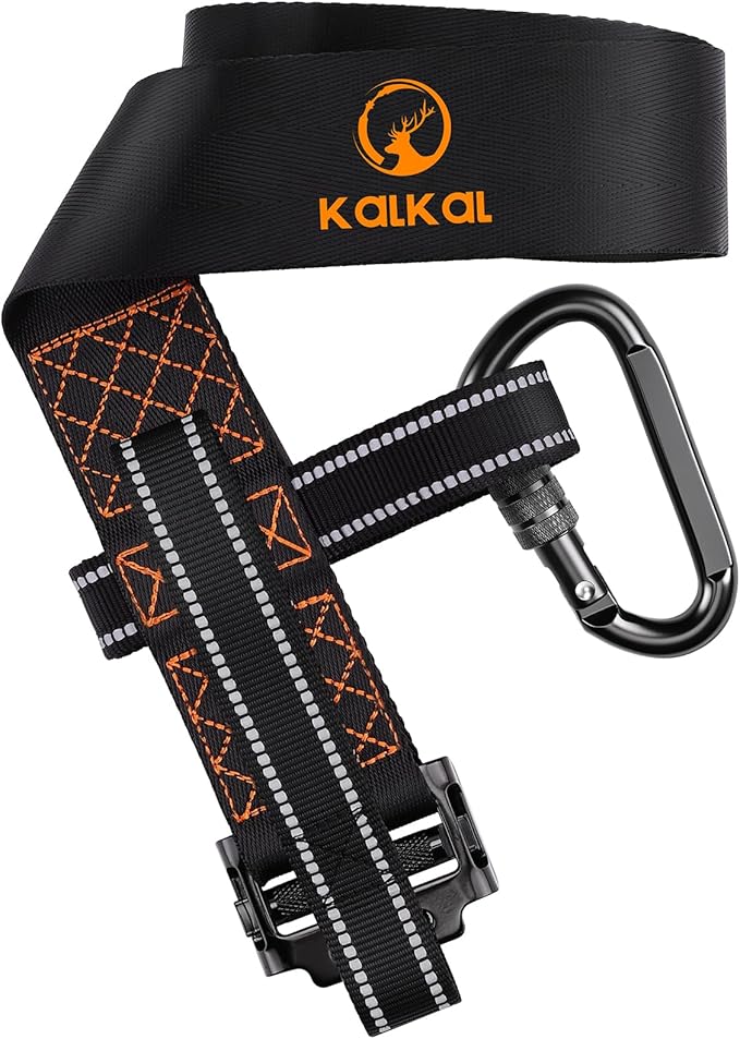 Kalkal 3 Pcs Heavy-Duty Tree Stand Harness Strap, Quick-Connect Treestrap for Tree Stand Harness Comfortable Hunting Gear