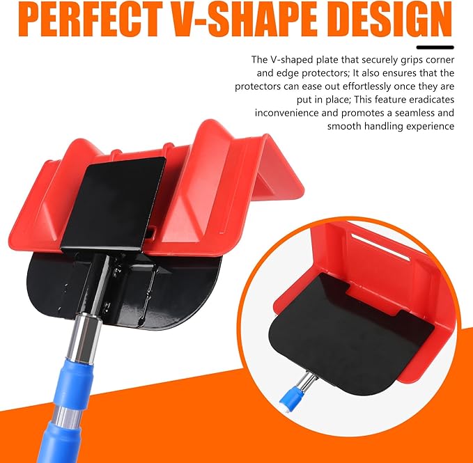 Board Corner Protector Placement Tool, Extension Handle for Board Corner Protector Replacement Head Trucking Accessories for Trucks - 1Pack