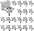 VEVOR Solar Panel Z Mounting Brackets, 35-50mm Adjustable Solar Panel End Clamps, Lightweight Anodized Aluminum Solar Panel Mount Z Brackets for RVs, Campers, Boats, Walls, Roof (20 PCS)