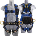 TRSMIMA Safety Harness Fall Protection - Datachable Pad Roofing Fall Arrest Safety Harness Construction Phone Pocket Reflective Strap Friendly Night Work ANSI