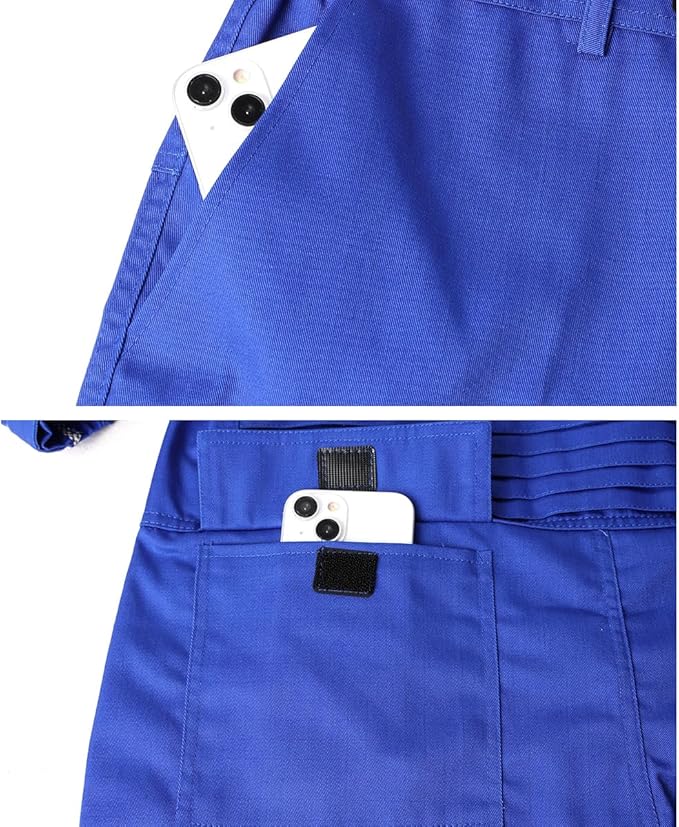 Mens Reflective Coverall Work Mechanics Coverall Work Suit Hi Vis Jumpsuit Bicolor Overalls