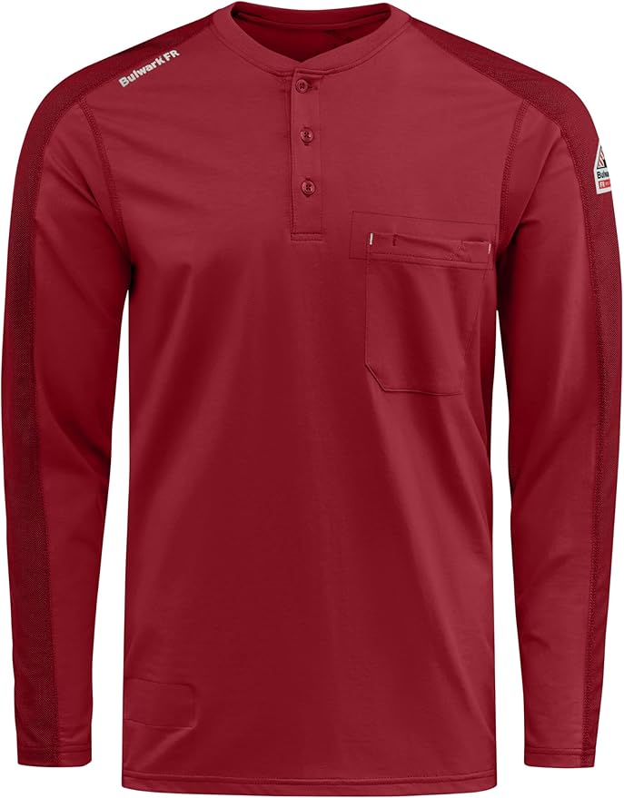Bulwark FR Men's Flame Resistant Flex Knit Henley