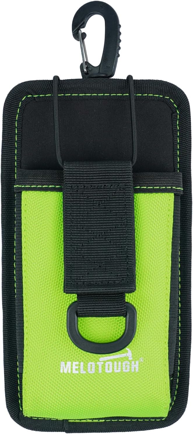 MELOTOUGH Reflective Safety Tool Belt Suspenders Construction Bag Suspenders Padded Work belt Suspenders for Carpenter/Electrician/Roofing/Farmer work Suspension Rig(Reflective Green)