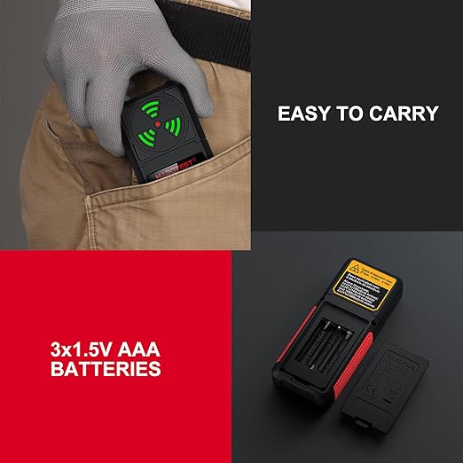 Geiger Counter Intendvision Nuclear Radiation Detector - Portable Radiation Dosimeter Tester Beta Gamma X-ray Detector for Nuclear Wastewater Seafood with Backlit LCD Display, Audible & Visual Alarm