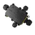 4 Way Electrical Junction Box, La Vane IP68 Waterproof 4 Way Cable Connector Lighting Connector Electric External Coupler, Cable Gland Ø 5-12mm