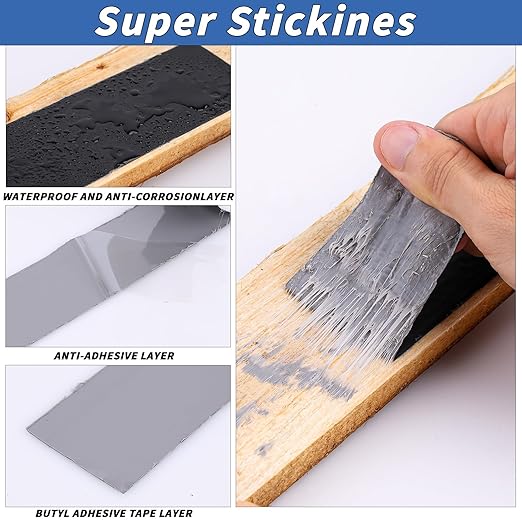 10 Rolls Joist Tape Decks Bulk Flashing Tape for decking 2 Inch x 50' Weatherproof Butyl Sealant Deck Tape Joist-Beam Joist Tape for Wood Joists Decks Roof