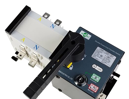 110V AC Automatic Transfer Switch 50/60HZ Dual Electronic Power Controller Electrical Type 2 Pole 80A