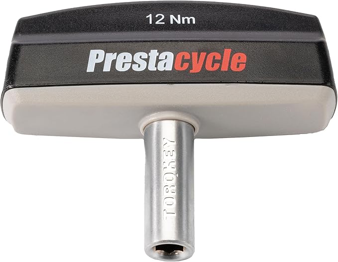 Prestacycle Pro TorqKeys 12Nm T-Handle Torque Limiting Tool – Torque Wrench Bit with Ergonomic Low-Profile Grip, Magnetic 1/4" Hex Bit Retention, Durable Zinc Shaft