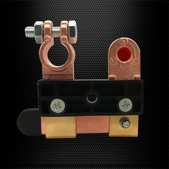 Ampper Top Post Battery Disconnect Switch 12V 24V, Knife Blade Battery Switch Disconnect Power Cut Shut Off for Car Boat RV ATV (Negative, Vertical & Horizontal)
