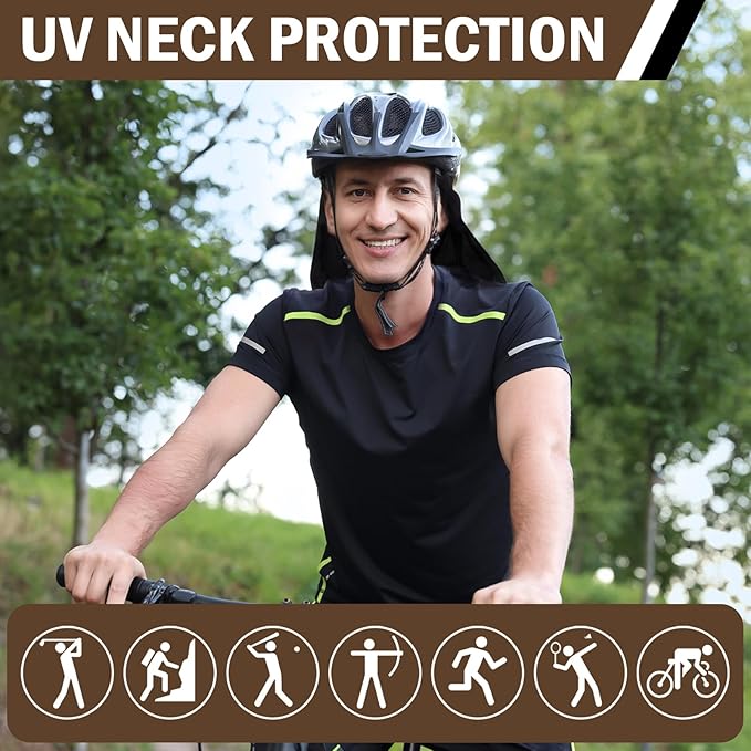 Tatuo Neck Drape UV Sun Protection Gaiter Adjustable Unisex Multifunctional 2 in 1 Face Covering for Outdoor Sports Fishing