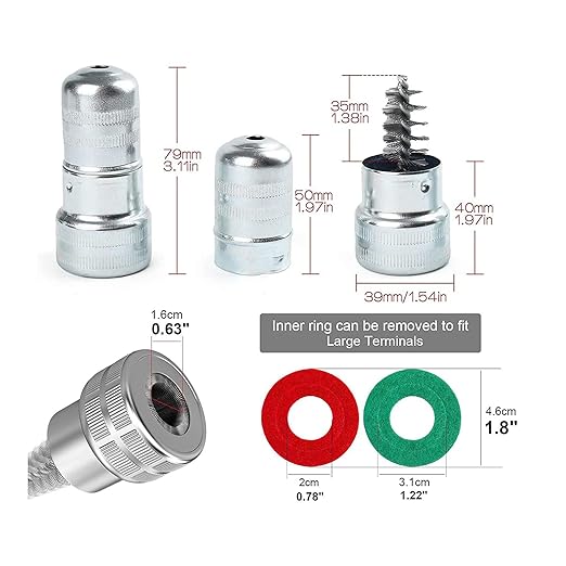 Master Battery Disconnect Switch, Heavy Duty Knife Blade 12V 24V Battery Cut Off Switch, Top Post Battery Power Shut Off Isolator for Car Marine Boat RV ATV Motorcycle Vehicle