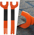 IMPRESA Pack of 2 Shingle Nail Puller - Safety Orange Ergonomic Comfort Grip & Roof Repair Tools - Magnetic Grip & Shingle Nail Remover - High-Contrast Orange Finish & Roofing Tool