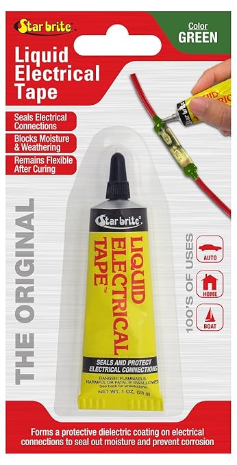 STAR BRITE Liquid Electrical Tape Green 1 OZ. Tube (084156)