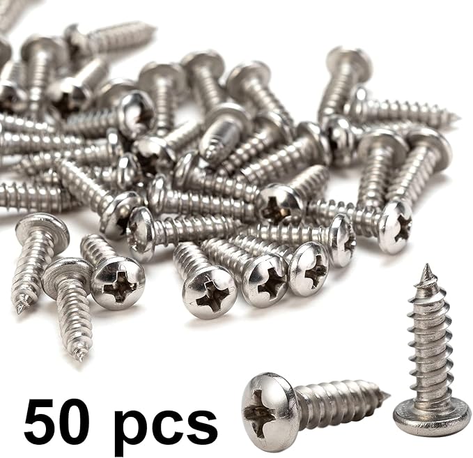 50 Pack 1/2 inch Rope Light Clips,Cable Wire Clips Clamp P-Style Mounting Clips with Stainless Steel Screws,Rope Light Clips Outdoor, Outdoor Cable Clips