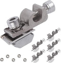 5Sets Solar Panel Grounding Lugs Solar Mounting System Metal Grounding Clips PV Grounding Clip Cable Solar Panel Clamps for Bare Wire and Pipe