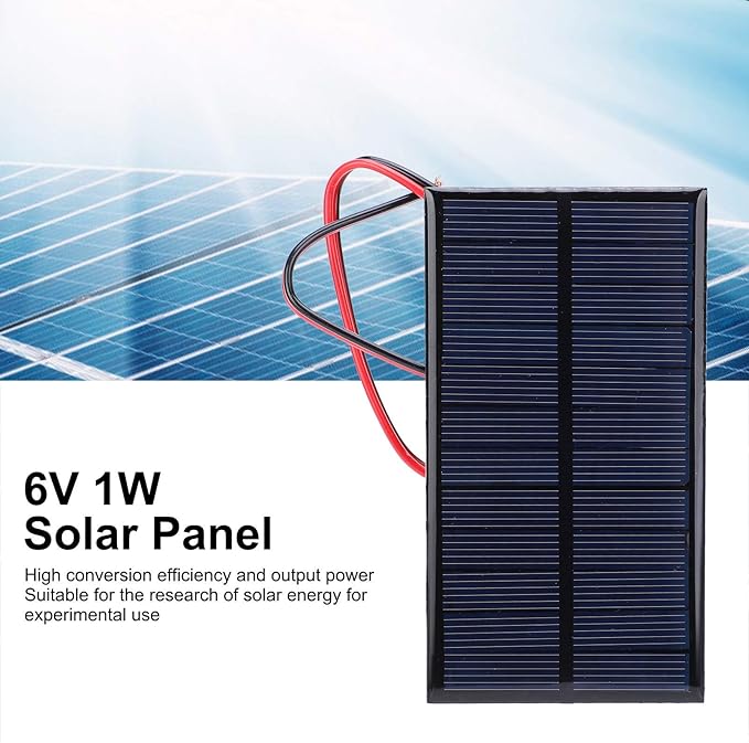 3Pcs Mini Solar Panel DC 6V Polysilicon Solar Cell Charger Module Solar DIY System Kits with 30cm Cable