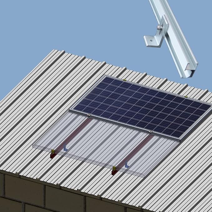 Solar Panel Mounting Bracket L Shape for Split Tin Mounting Bracket, 6 Pack