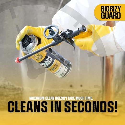 Spray Foam Gun Cleaner - 16.9 Fl oz, Polyurethane Spray Foam Insulation Cleaner, Dissolves Uncured Expanding Sealant (1 Pack)