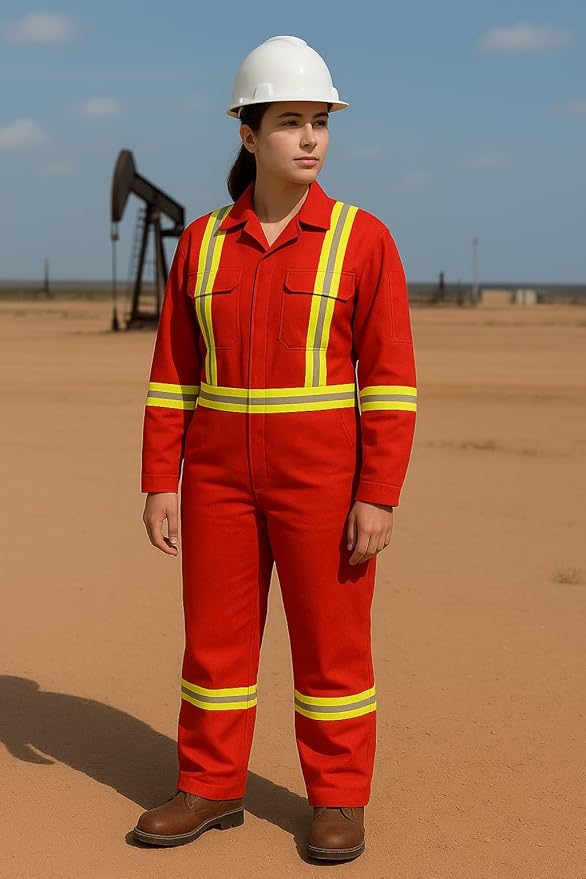 Flame Resistant FR High Visibility Hi Vis Coverall