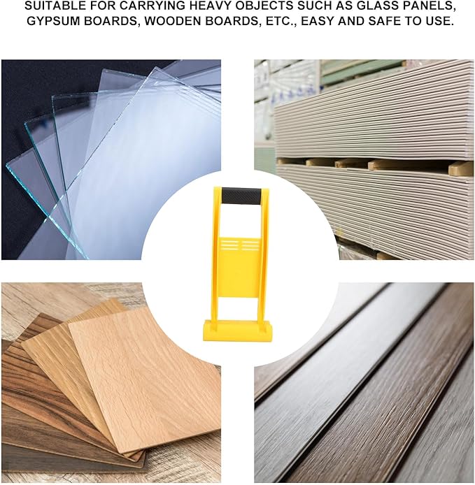Tyenaza Drywall Carrier, ABS Drywall Carrying Handle Lift and Carry Panel Mover for Wood Board Glass with 176 lbs Load Bearing