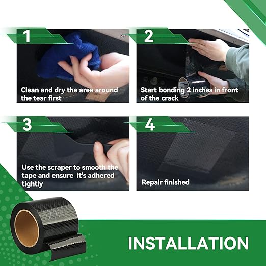 RV Underbelly Tape 4" x50', RV Underbelly Material, Waterproof Permanent Sealing Adhesive for RV, Camper Travel Trailer, Mobile Home, Tear Repair Patch
