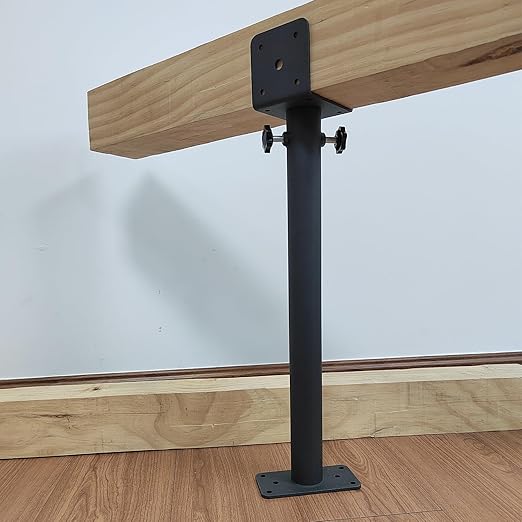 1Pcs Roof Riser Brackets Kit, Roof Mount Brackets, Pergola Roof Beam Brackets, 3-1/2" Saddle Black Riser