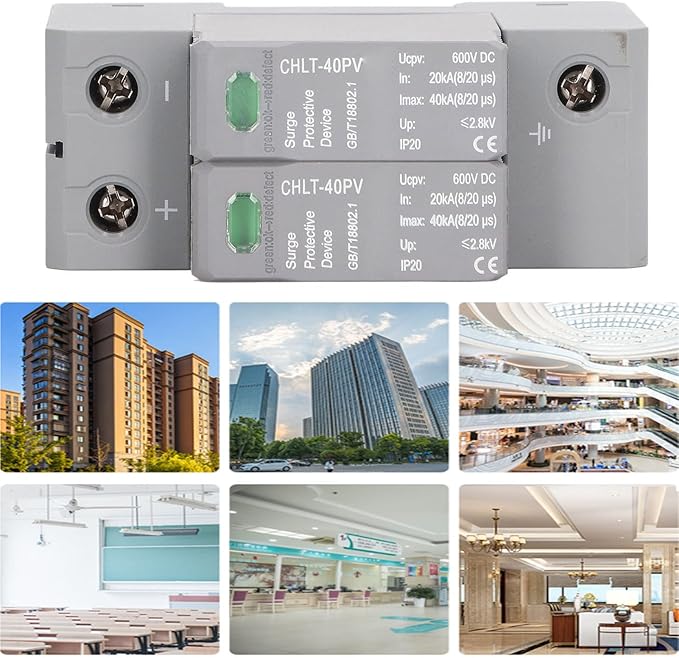 House Surges Protector, 2P Photovoltaic Surges Protection Device, Voltage Protector DC600V